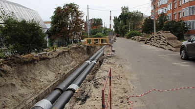 Курская «Квадра» завершает капремонт тепломагистрали на ул. Володарского